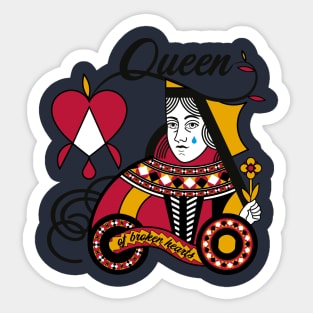 Queen of Broken Hearts Sticker